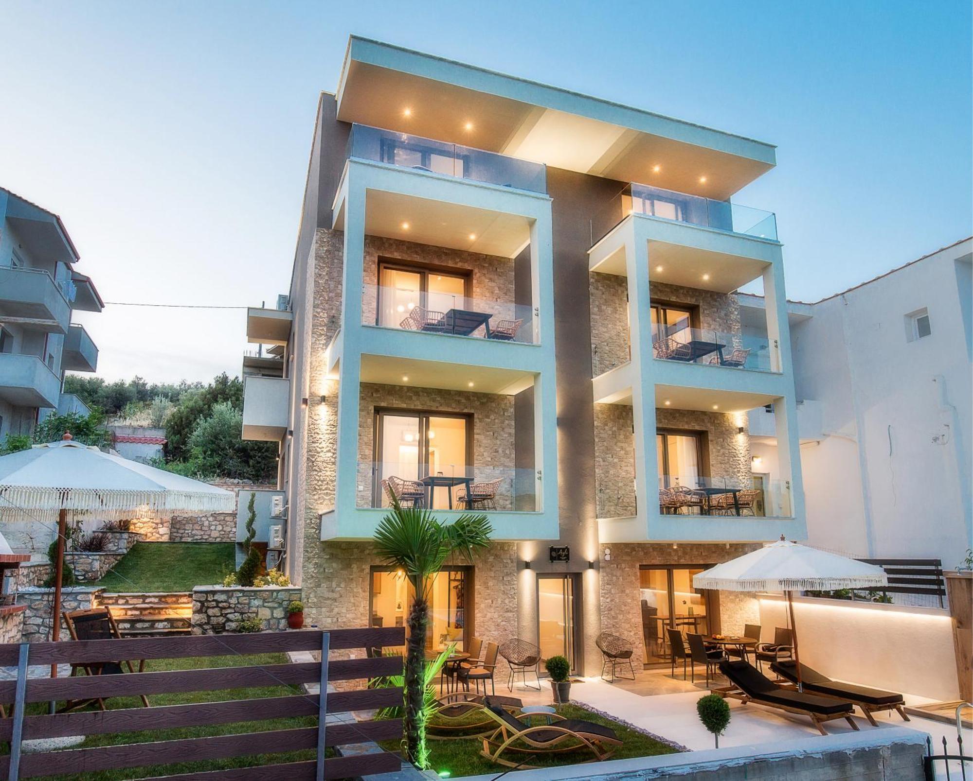 Apartmán Aigli Skala Maries Deluxe Skála Marión Exteriér fotografie