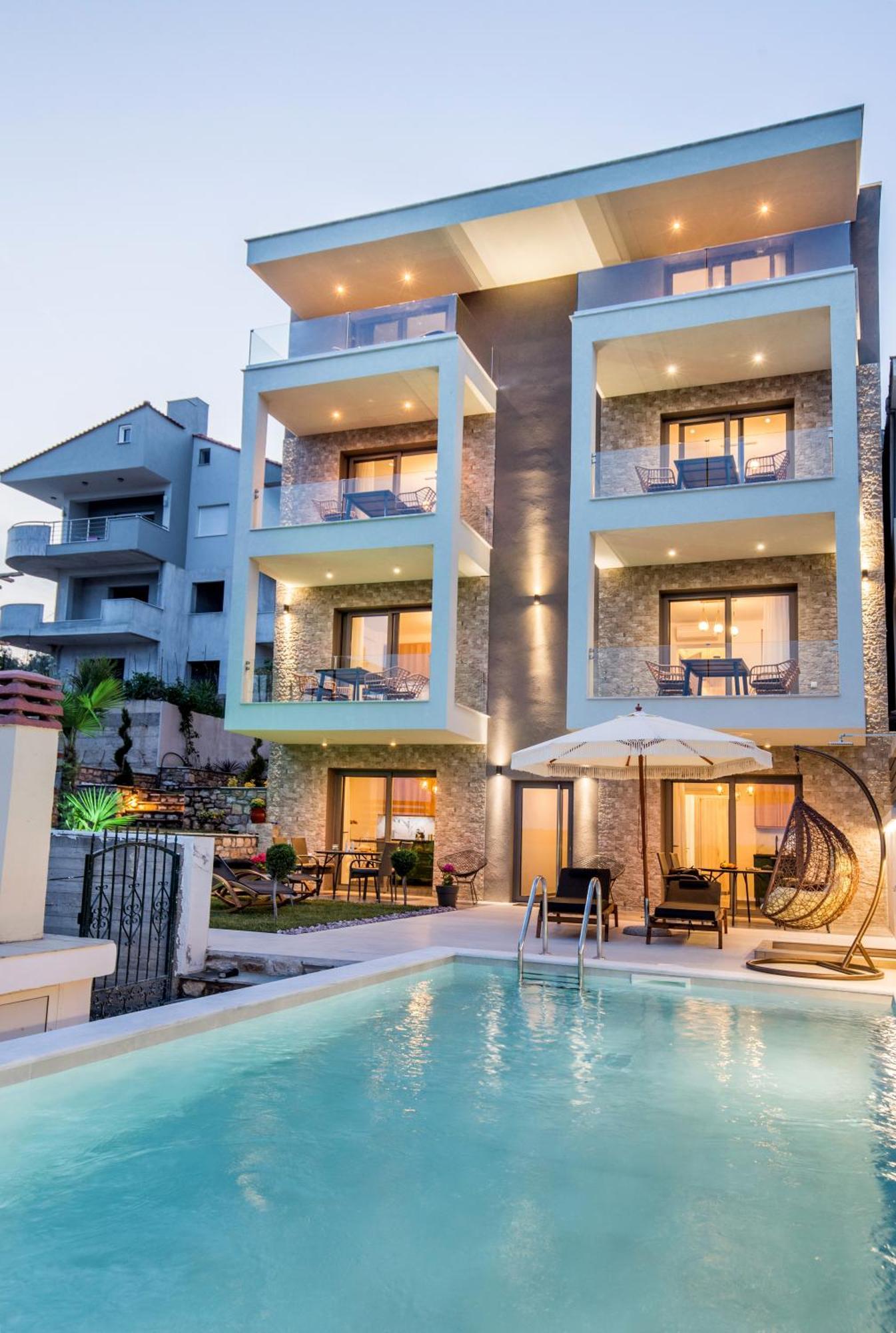 Apartmán Aigli Skala Maries Deluxe Skála Marión Exteriér fotografie