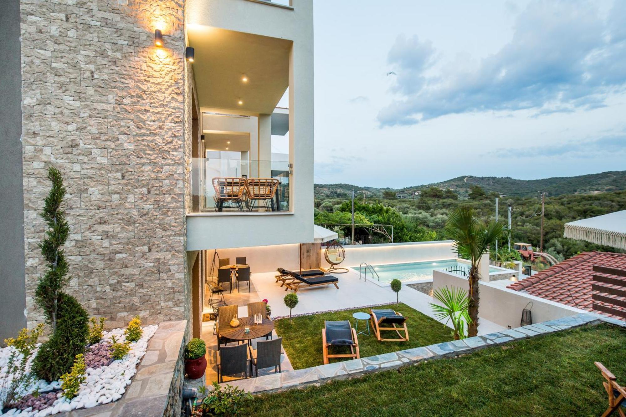 Apartmán Aigli Skala Maries Deluxe Skála Marión Exteriér fotografie